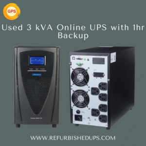 Used 3 kVA Online UPS with 1Hour Backup